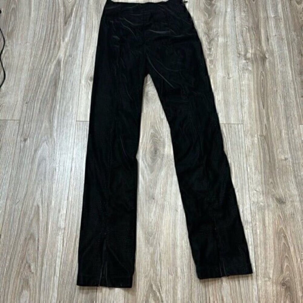 Good American snake print flare pants size 1 zip on the bottom